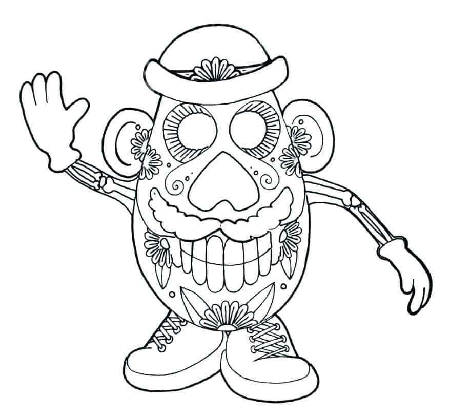 90 Day Of The Dead Coloring Book 9