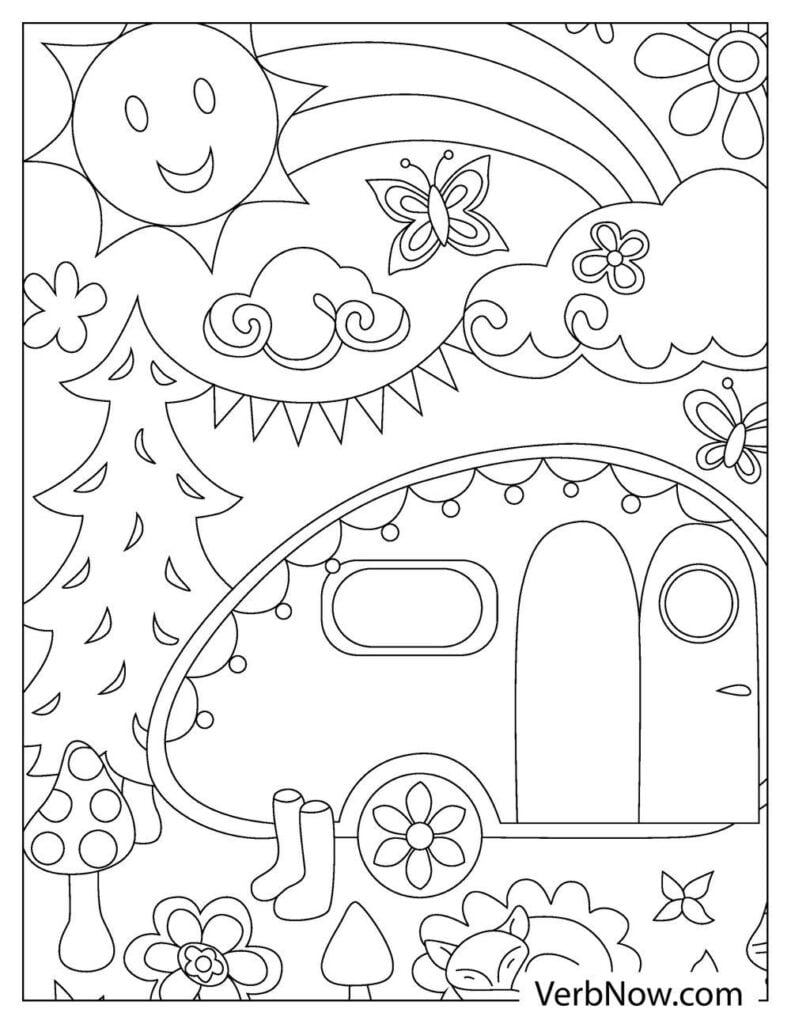 90 Printable Camping Coloring Pages 2