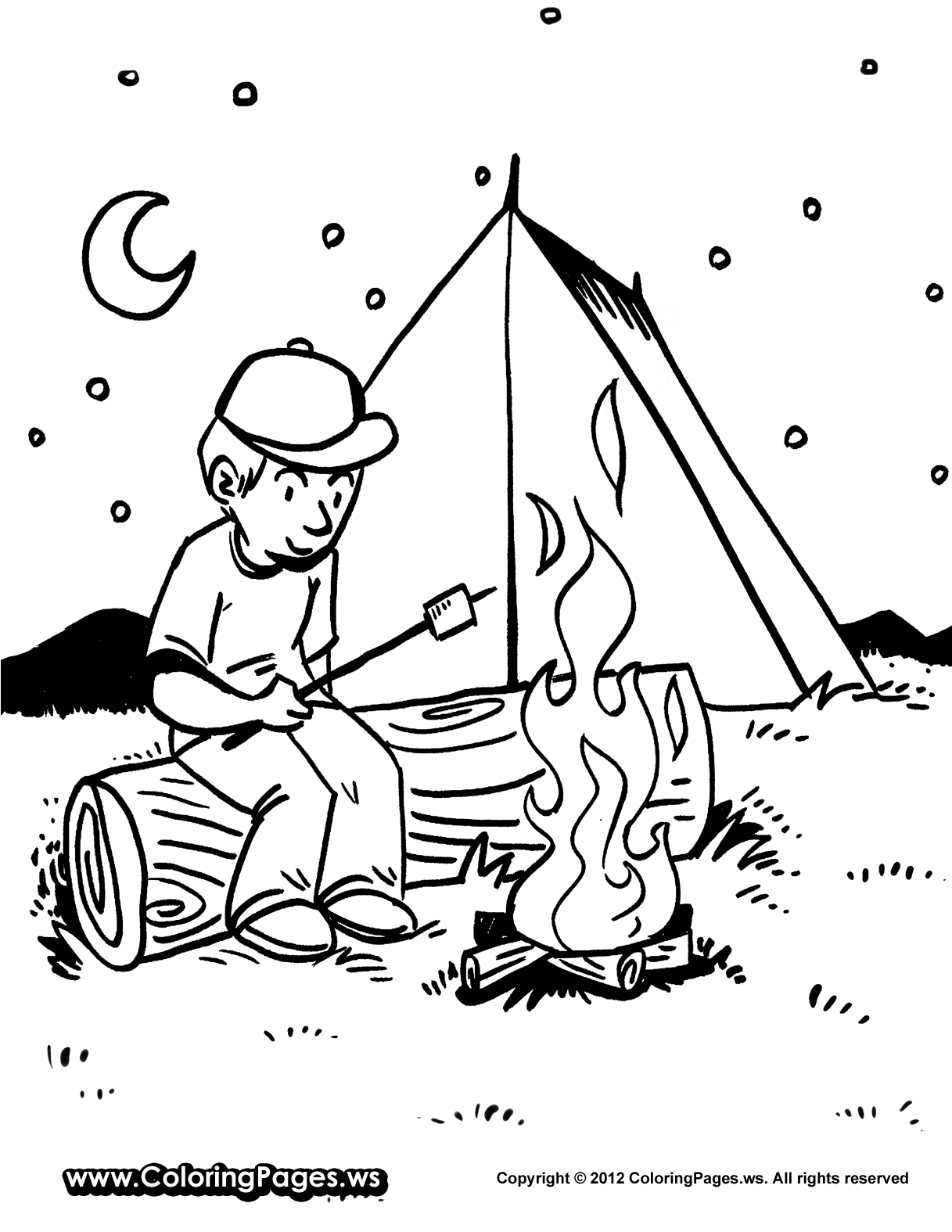 90 Printable Camping Coloring Pages 28