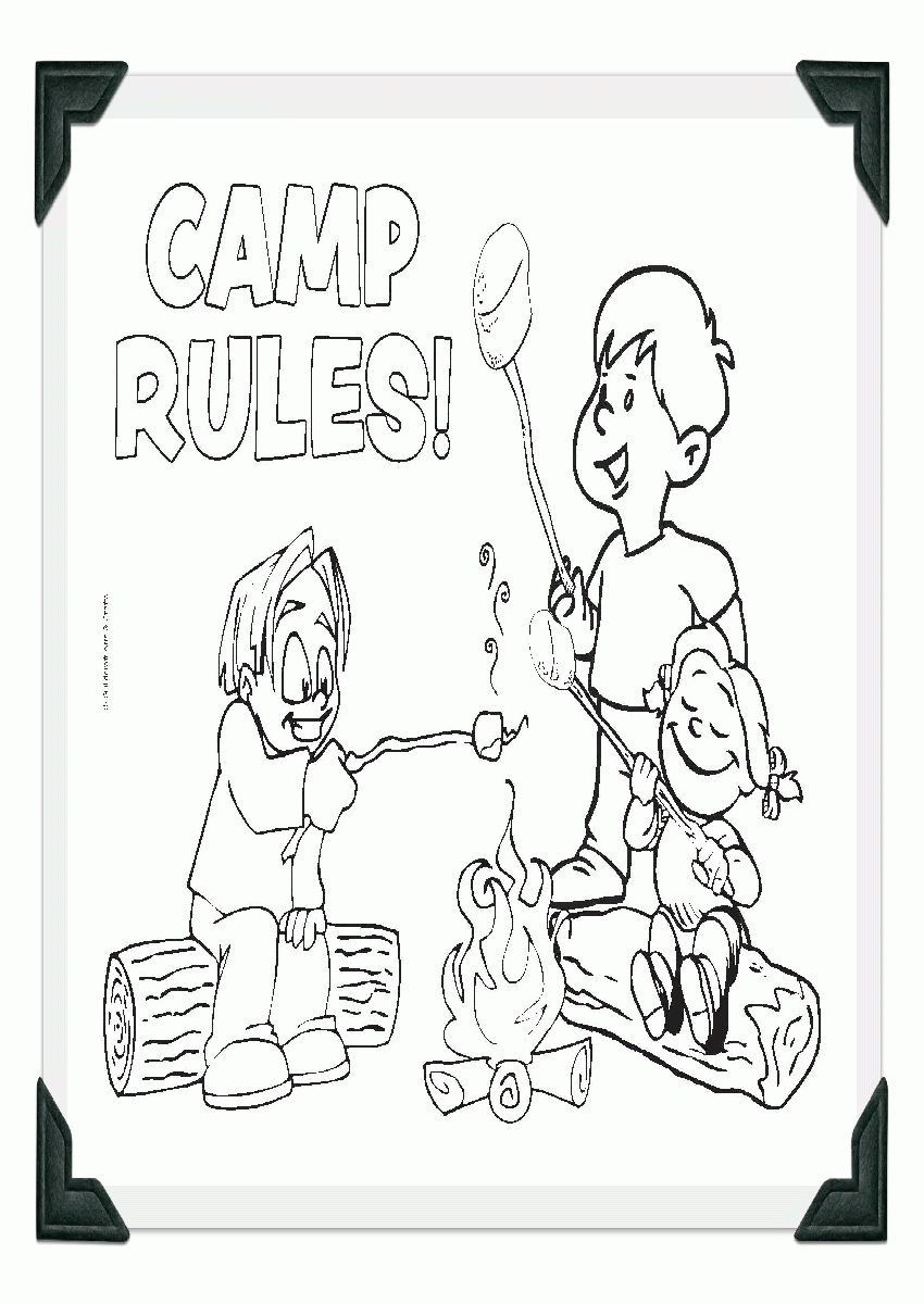 90 Printable Camping Coloring Pages 40