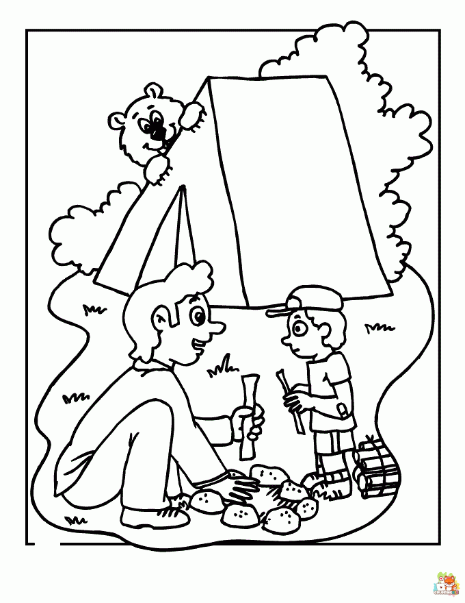 90 Printable Camping Coloring Pages 5