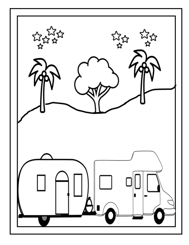 90 Printable Camping Coloring Pages 55