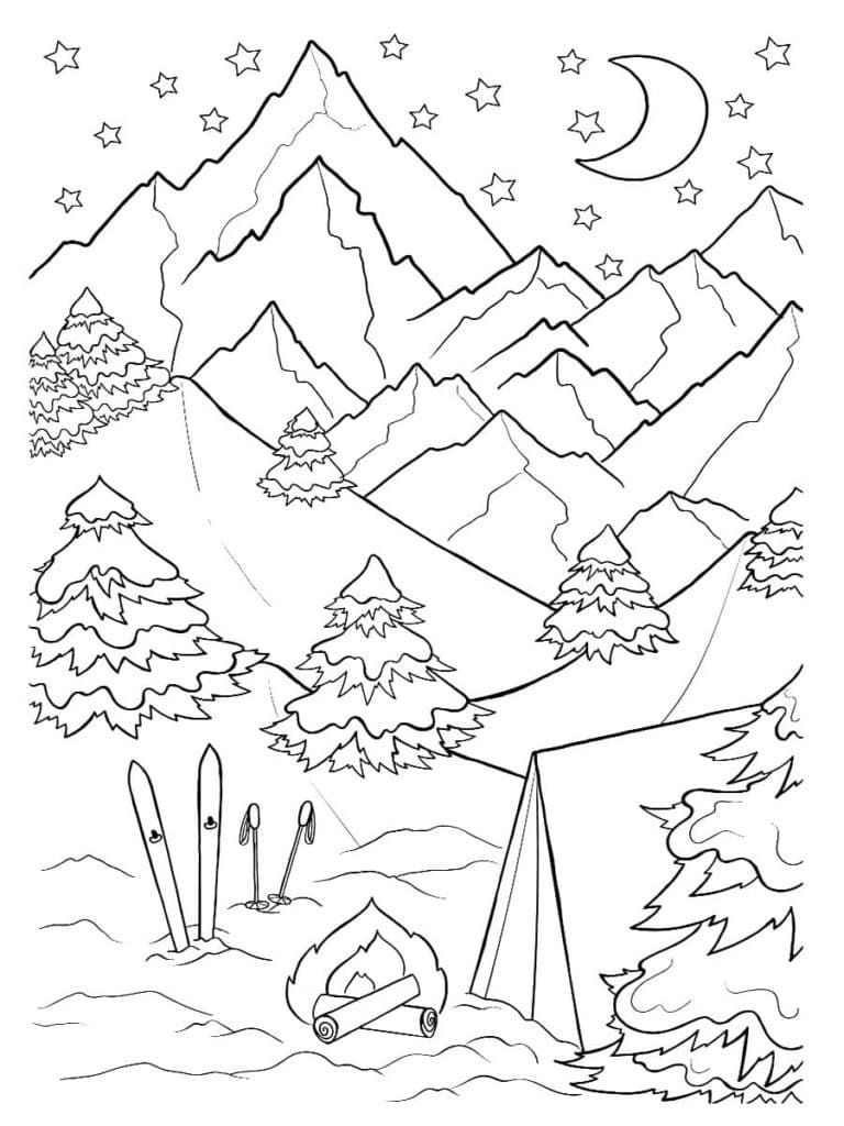 90 Printable Camping Coloring Pages 68