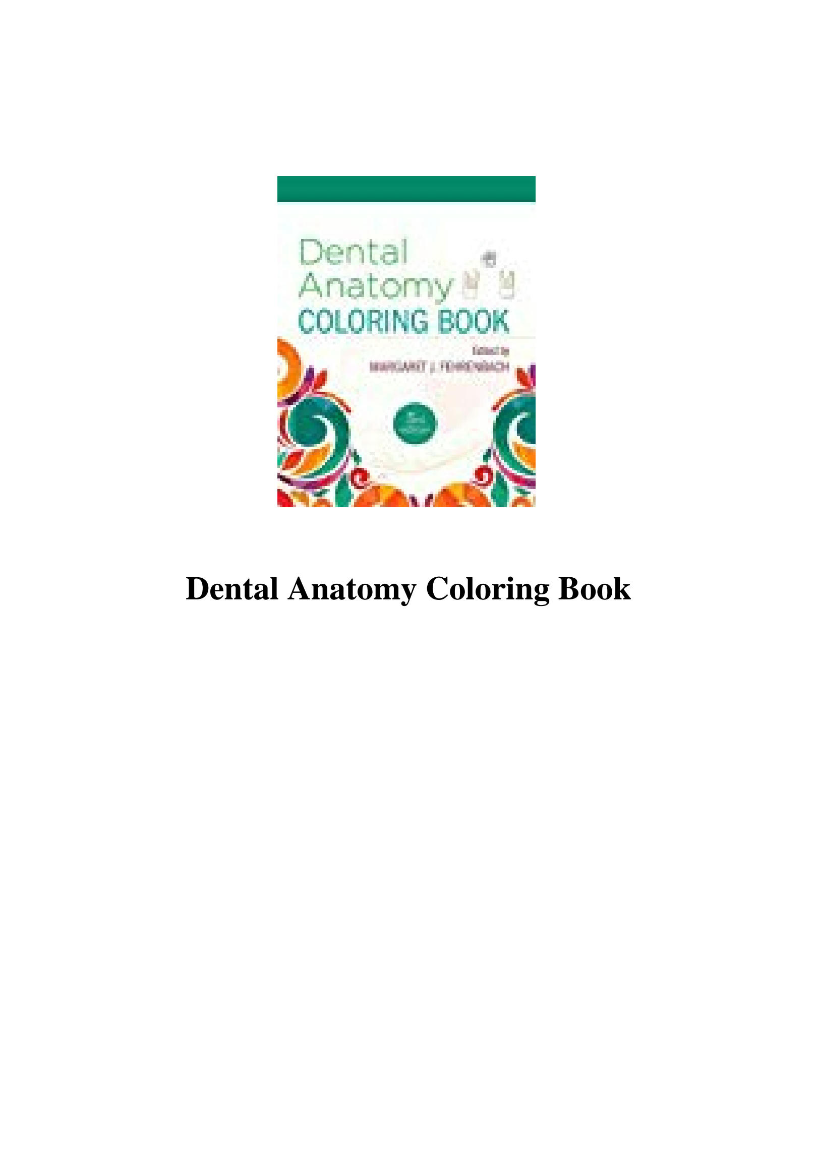 90 Printable Dental Anatomy Coloring Book 31