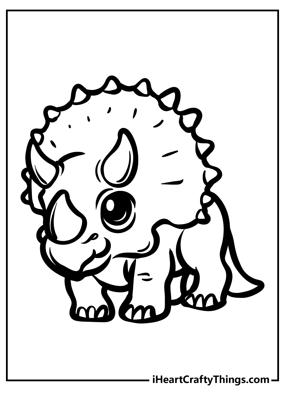 90 Printable Dinosaur Color Book 27