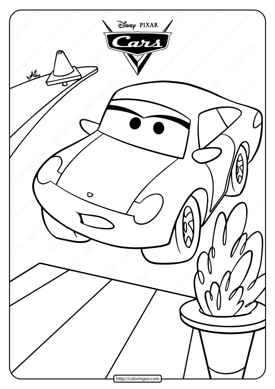 90 Printable Disney Cars Coloring Book 44