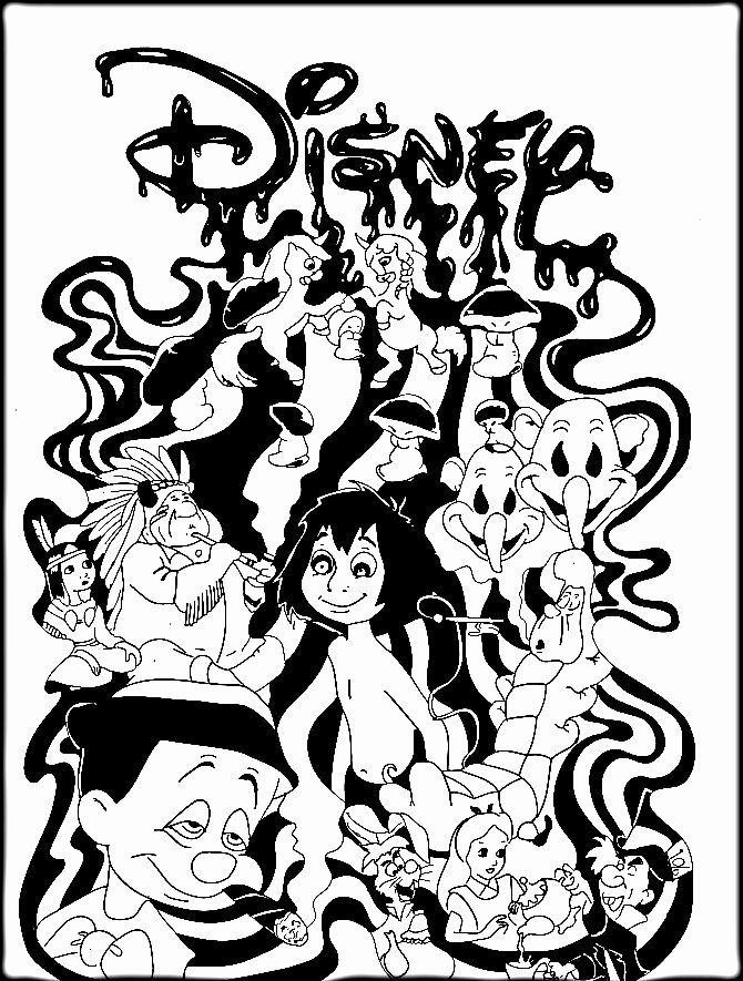 90 Printable Disney Princess Stoner Coloring Book Pages 10