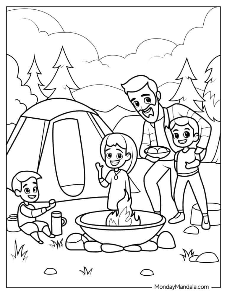 90 Printable Hiking Coloring Pages 24