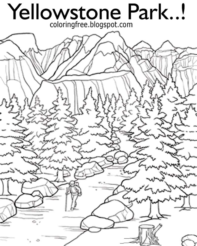 90 Printable Hiking Coloring Pages 26