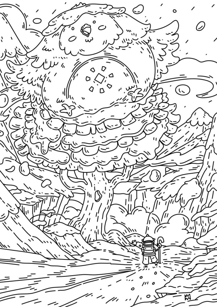 90 Printable Hiking Coloring Pages 39