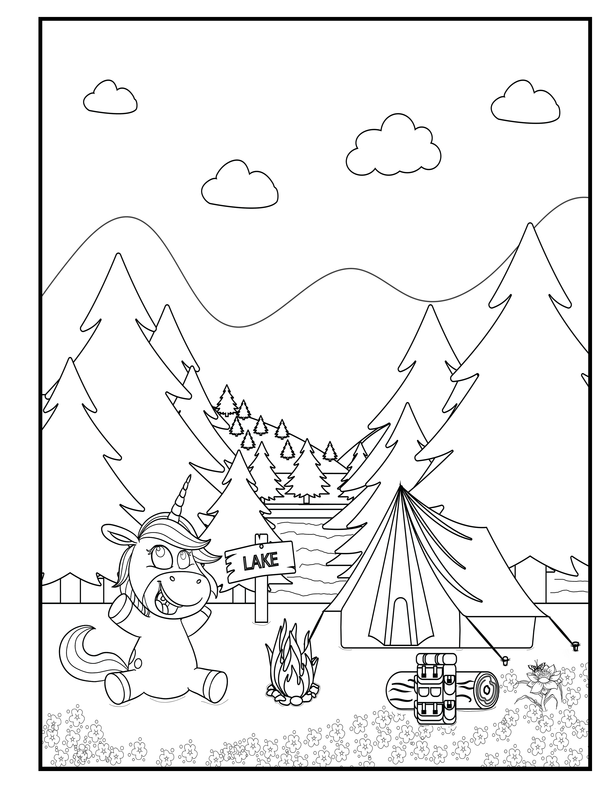 90 Printable Hiking Coloring Pages 5