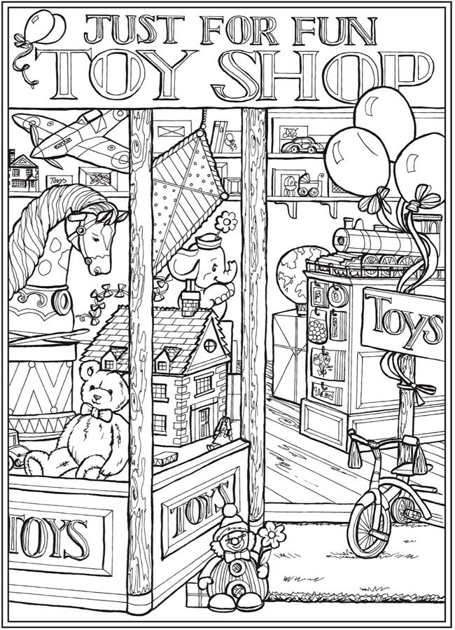 60 Printable Dover Publications Coloring Books 15