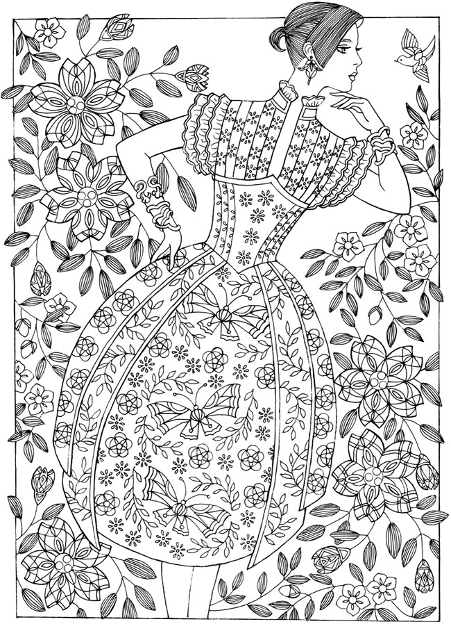 60 Printable Dover Publications Coloring Books 21