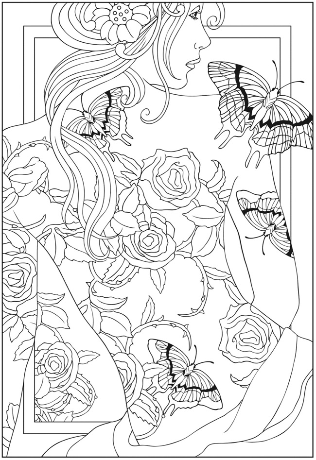 60 Printable Dover Publications Coloring Books 4