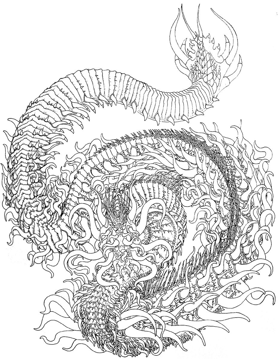 60 Printable Dragon Coloring Books For Adults 31