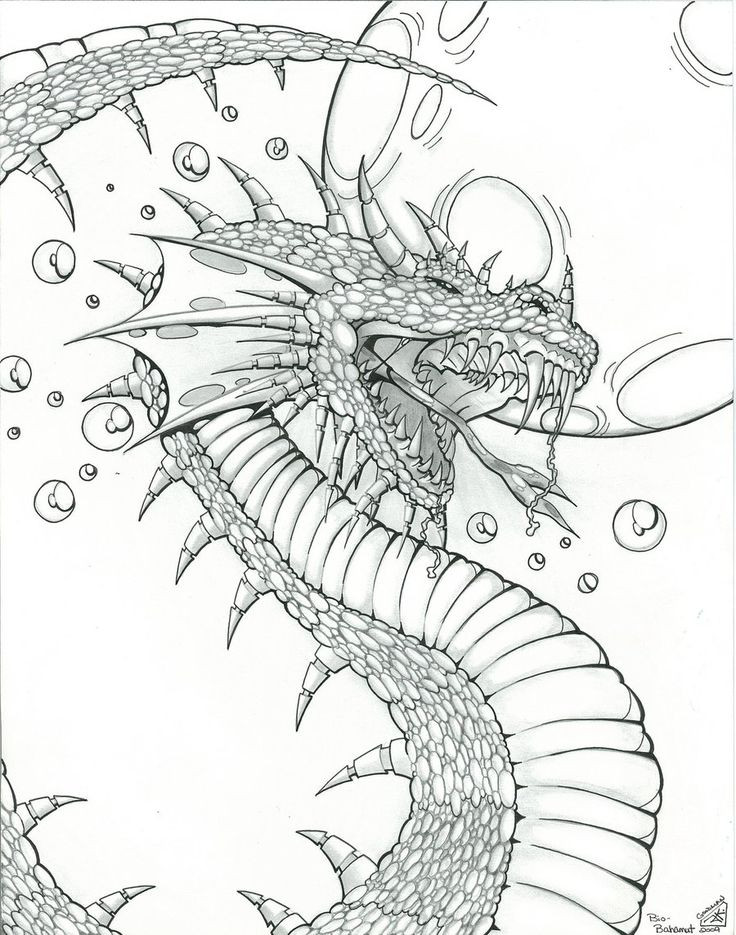 60 Printable Dragon Coloring Books For Adults 60