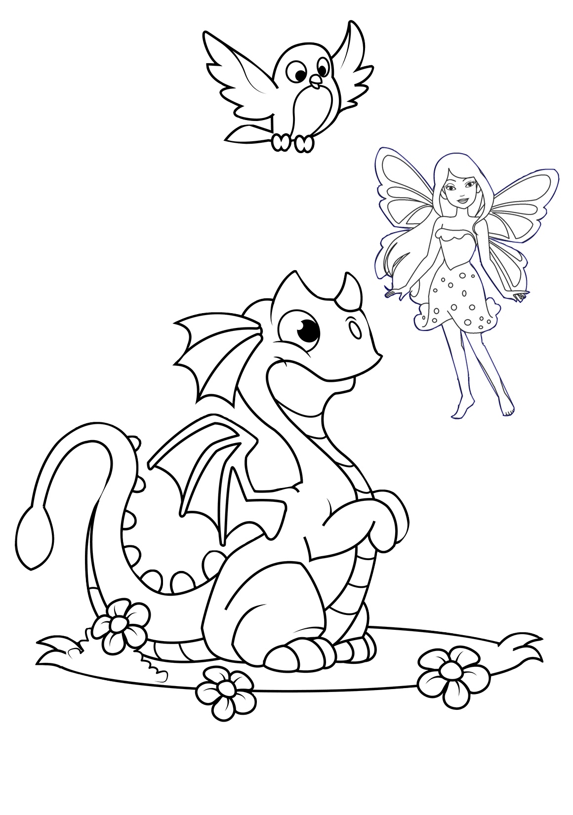 60 Printable Dragon Tales Coloring Book 8