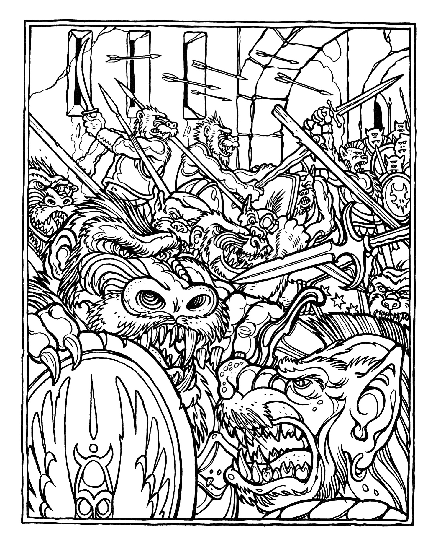 60 Printable Dungeons And Dragons Coloring Book 15