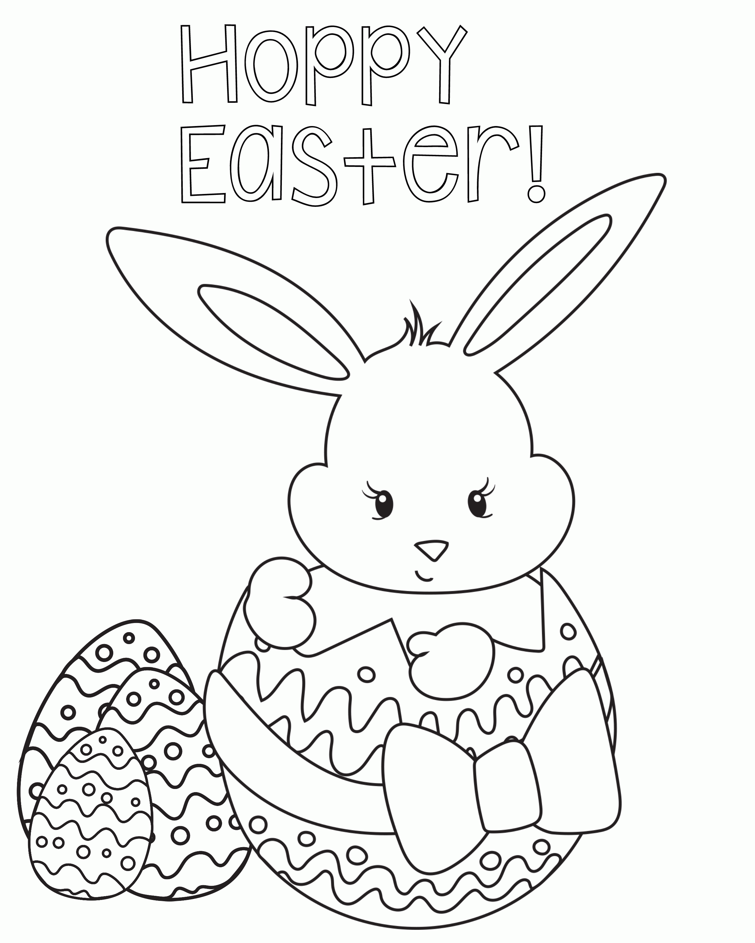 60 Printable Easter Coloring Book Pages 22