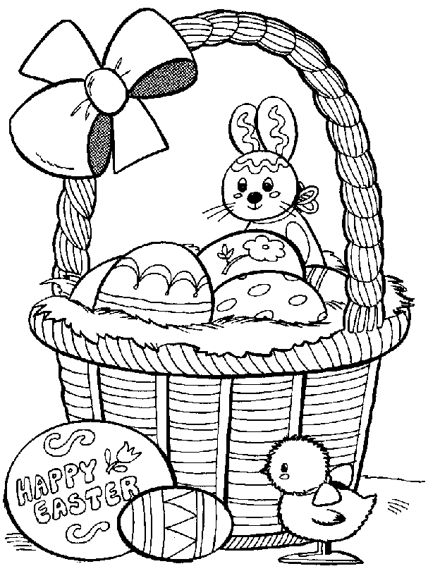 60 Printable Easter Coloring Book Pages 24