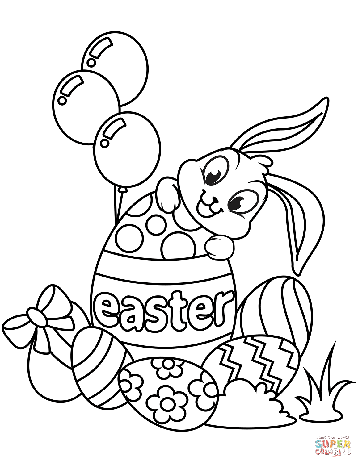 60 Printable Easter Coloring Book Pages 29