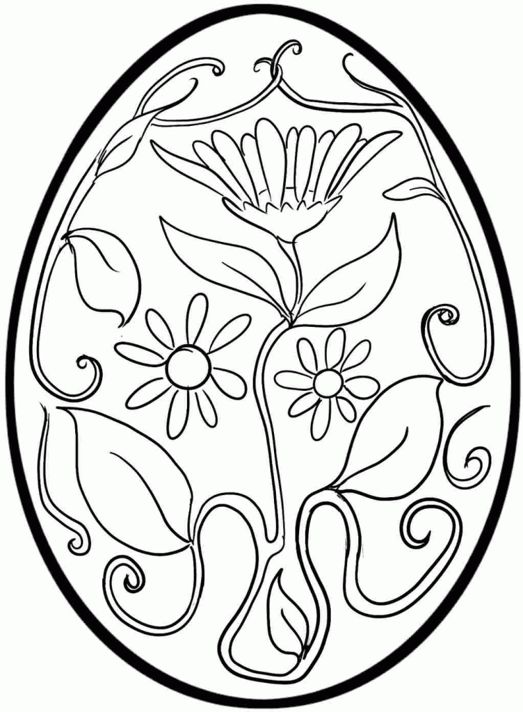 60 Printable Easter Egg Coloring Book 13