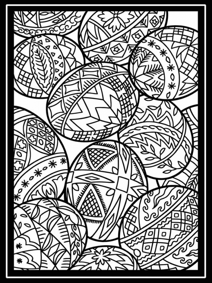 60 Printable Easter Egg Coloring Book 42