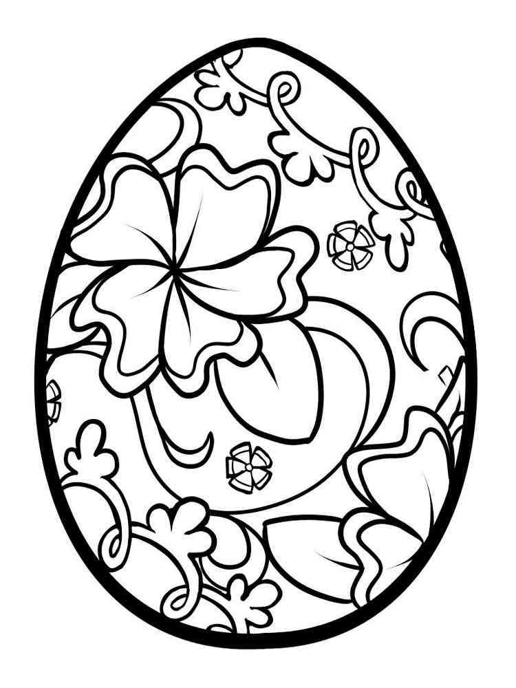 60 Printable Easter Egg Coloring Book 49