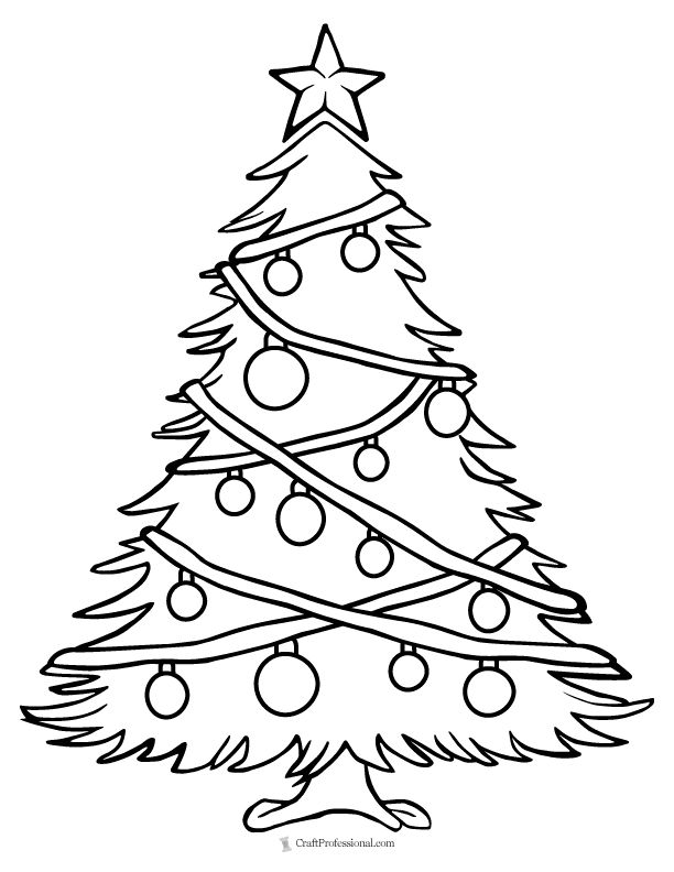 Get 85 Christmas Tree Coloring Page Printable Ideas 48