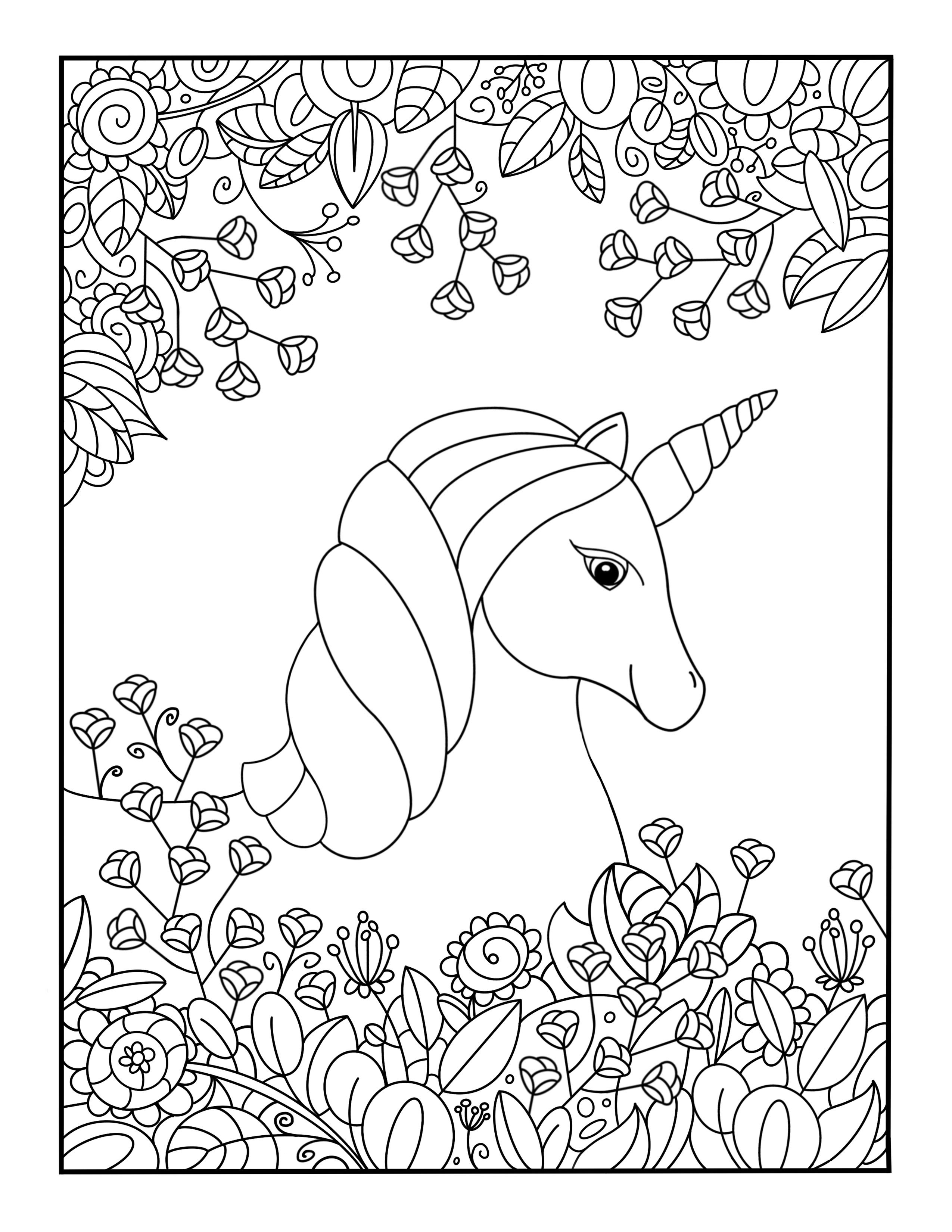 Get 85 Coloring Pages Unicorns Printable Ideas 7