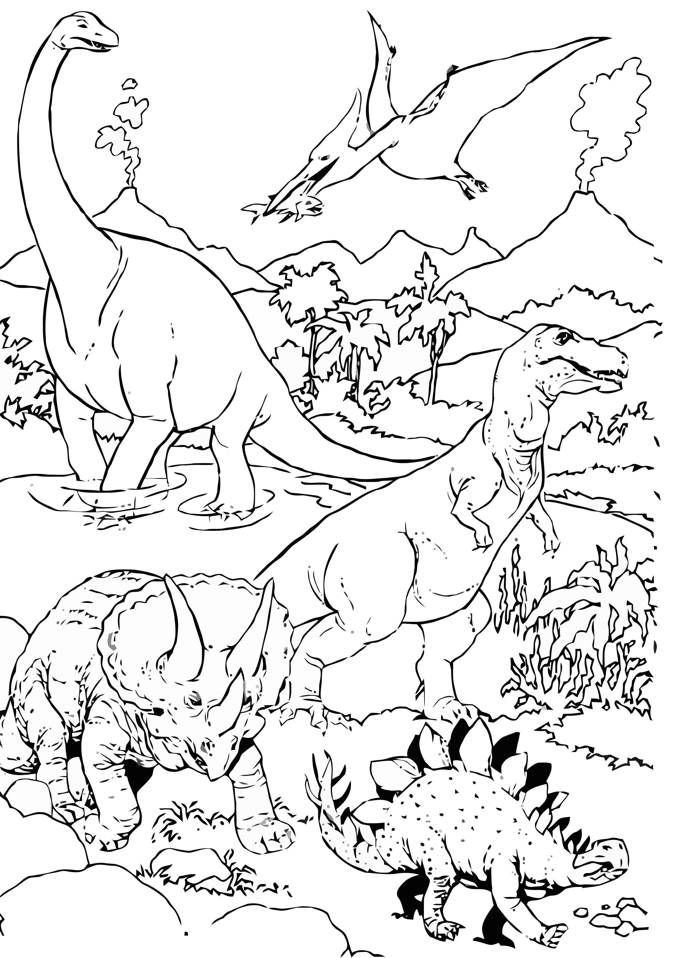 Get 85 Coloring Sheets Of Dinosaurs Ideas 52