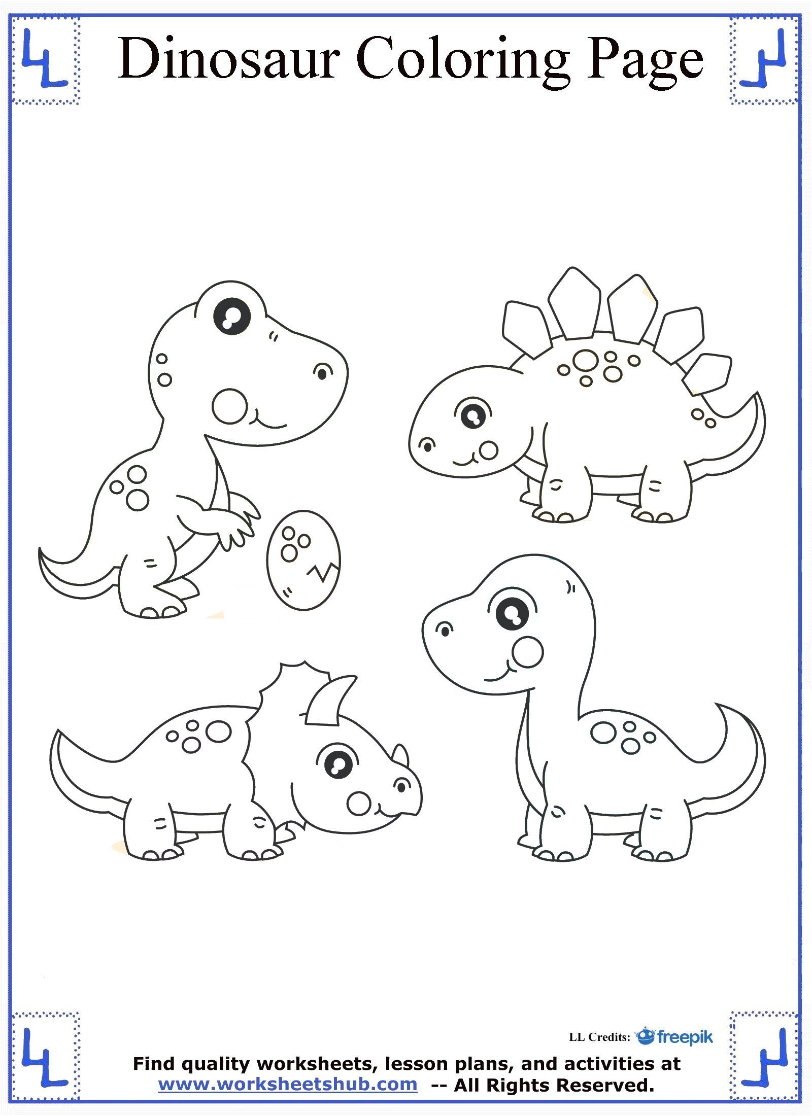 Get 85 Coloring Sheets Of Dinosaurs Ideas 53