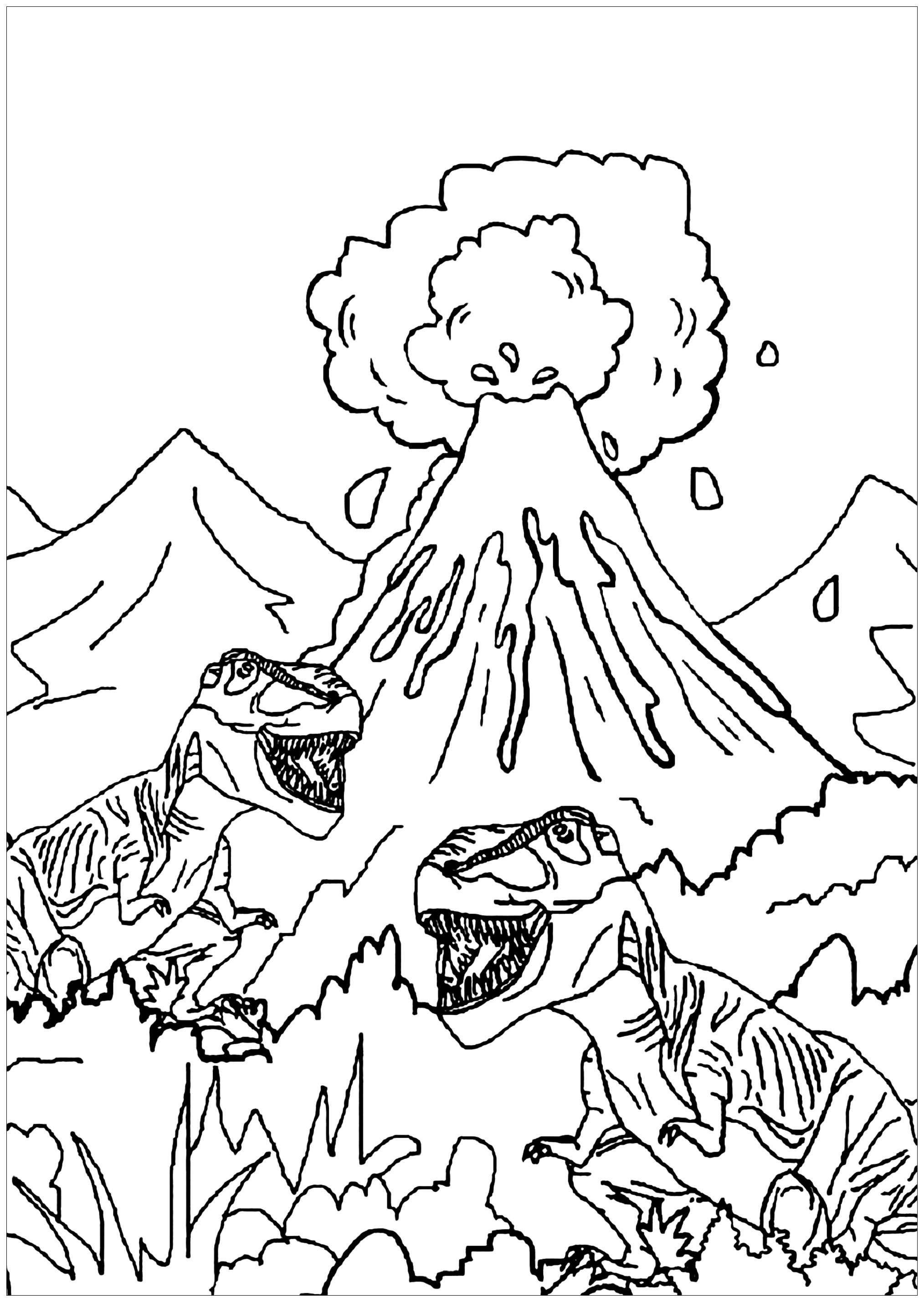 Get 85 Coloring Sheets Of Dinosaurs Ideas 55