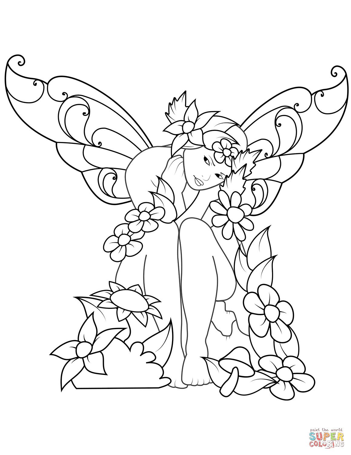 Get 85 Fairy Printable Coloring Pages Ideas 28