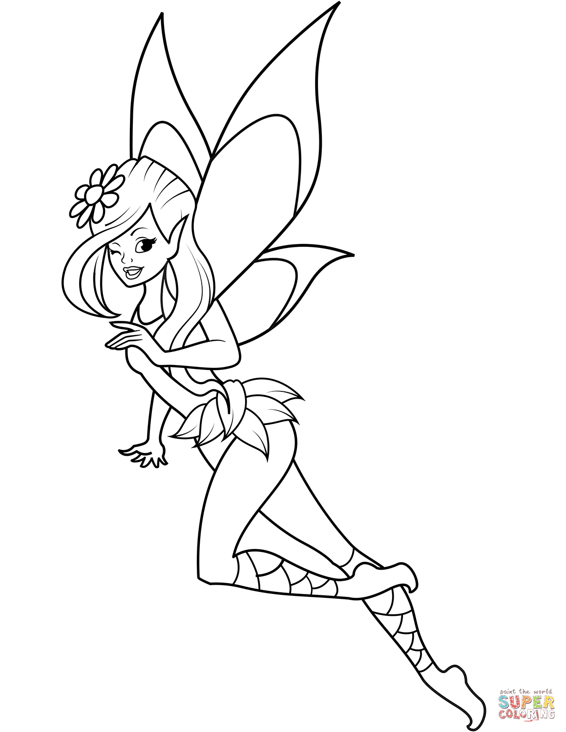 Get 85 Fairy Printable Coloring Pages Ideas 3