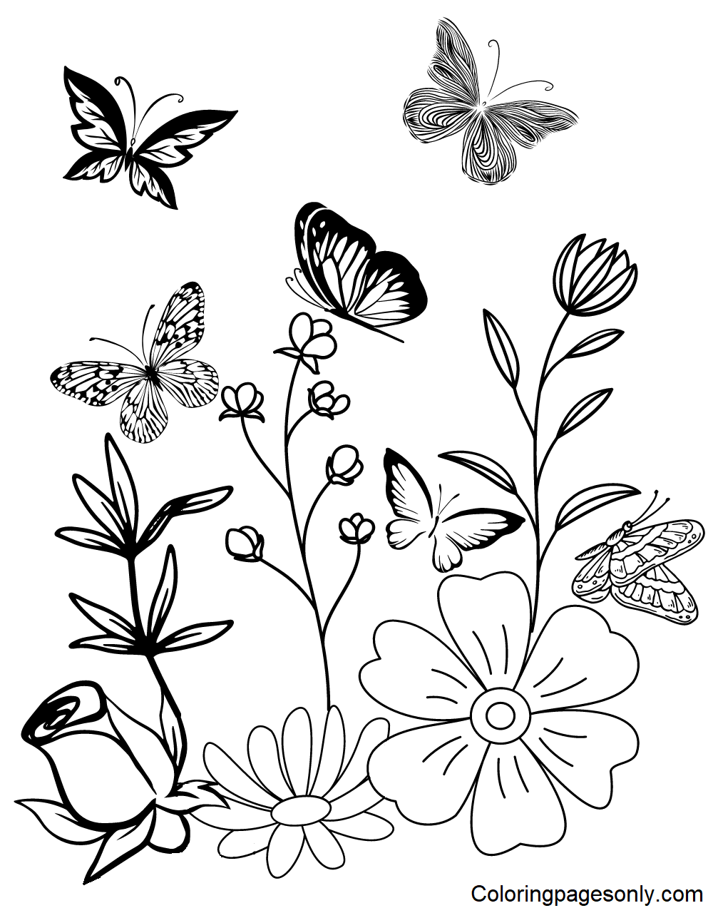 Get 85 Spring Flowers For Coloring Ideas 19