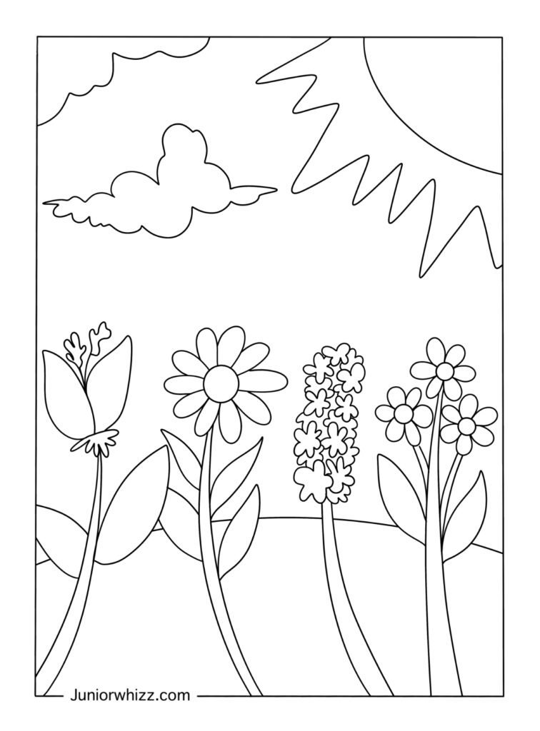 Get 85 Spring Flowers For Coloring Ideas 5