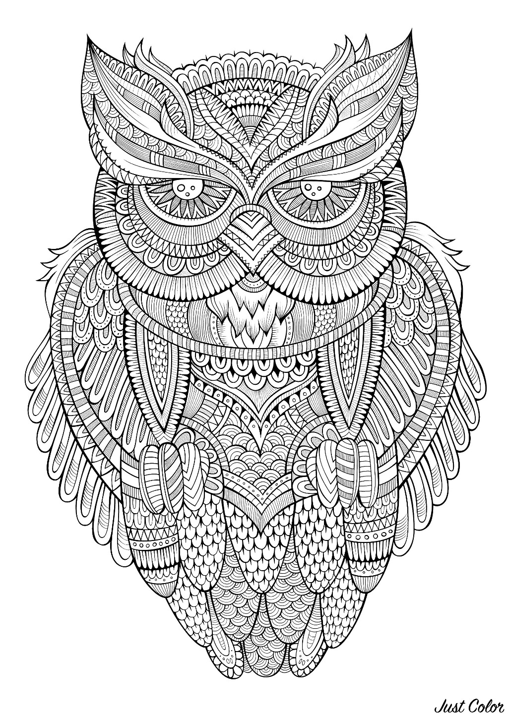 Save 60 Coloring Pages Of Owls For Adults Ideas 19