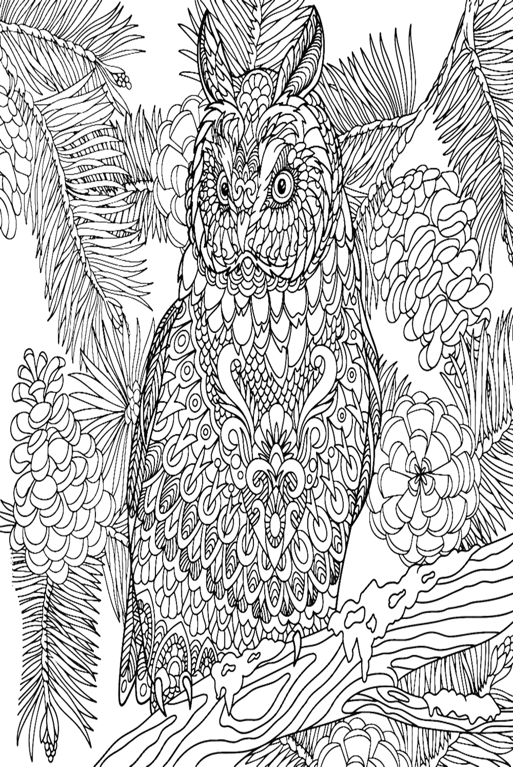 Save 60 Coloring Pages Of Owls For Adults Ideas 49