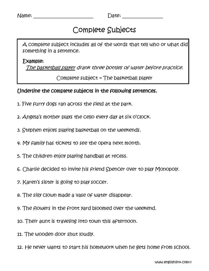 Save 60 Subject And Predicate Worksheets Ideas 18