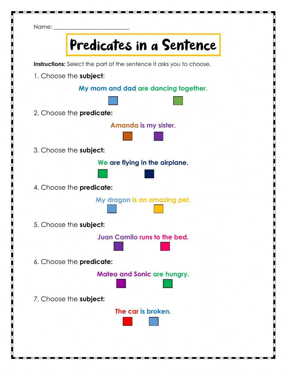 Save 60 Subject And Predicate Worksheets Ideas 19