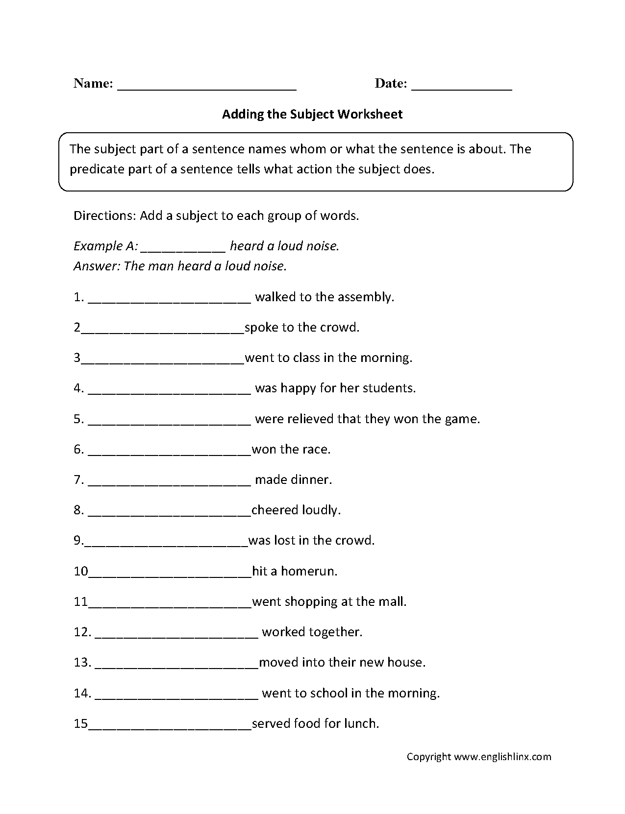 Save 60 Subject And Predicate Worksheets Ideas 22