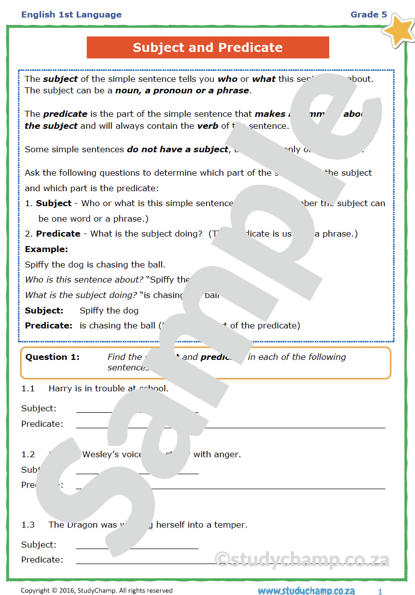 Save 60 Subject And Predicate Worksheets Ideas 24