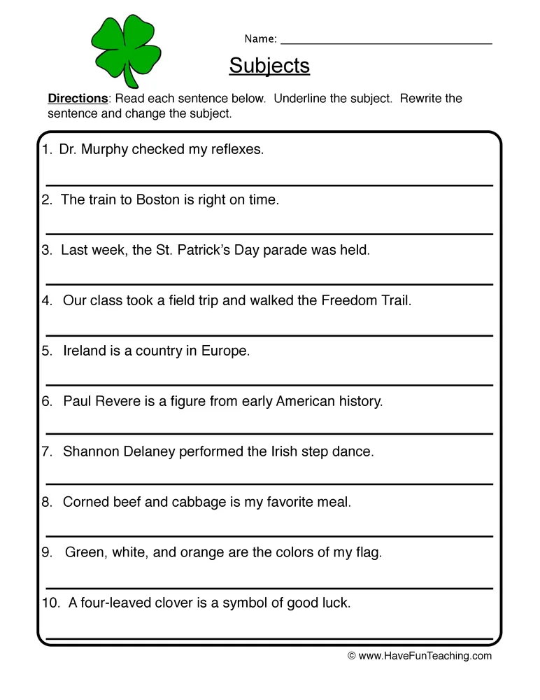 Save 60 Subject And Predicate Worksheets Ideas 34