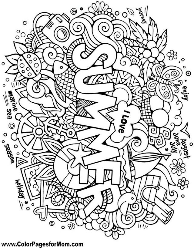 Save 60 Summer Time Coloring Pages For Adults Ideas 4